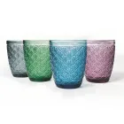 Zdobená sklenice na vodní sklo servis 12 kusů - Stilotto Viadurini