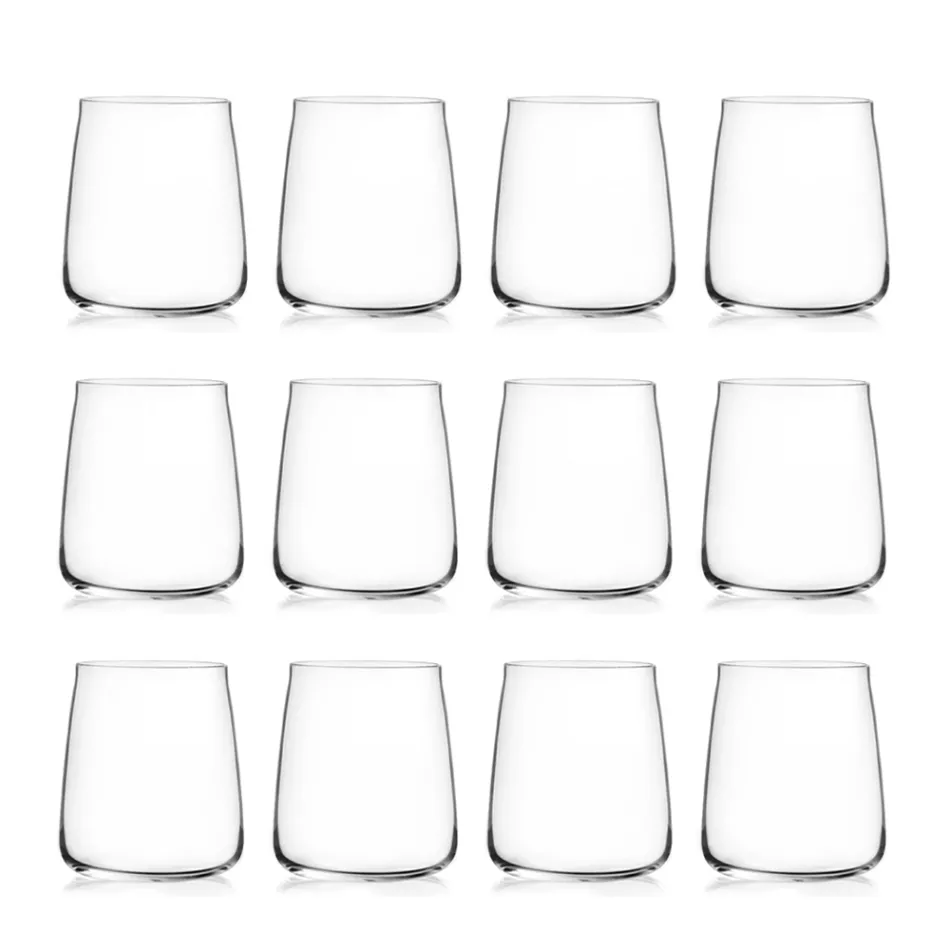 Tumbler Water Glasses Set Eco Crystal minimum 12 Pcs - Primordio Viadurini