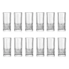 Tumbler Eco Crystal Glasses Set Diamond Decoration 12 Pcs - Lively Viadurini