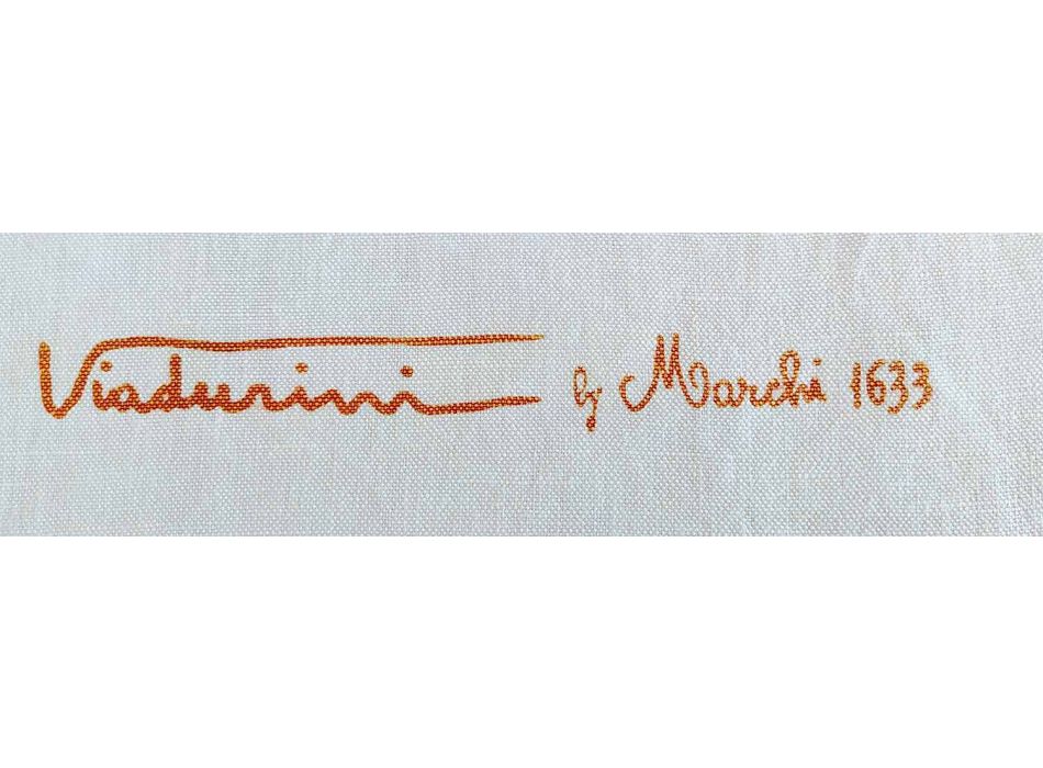 Italian Artisan Breakfast Service Ruční tisk na staré umělecké tkaniny Viadurini