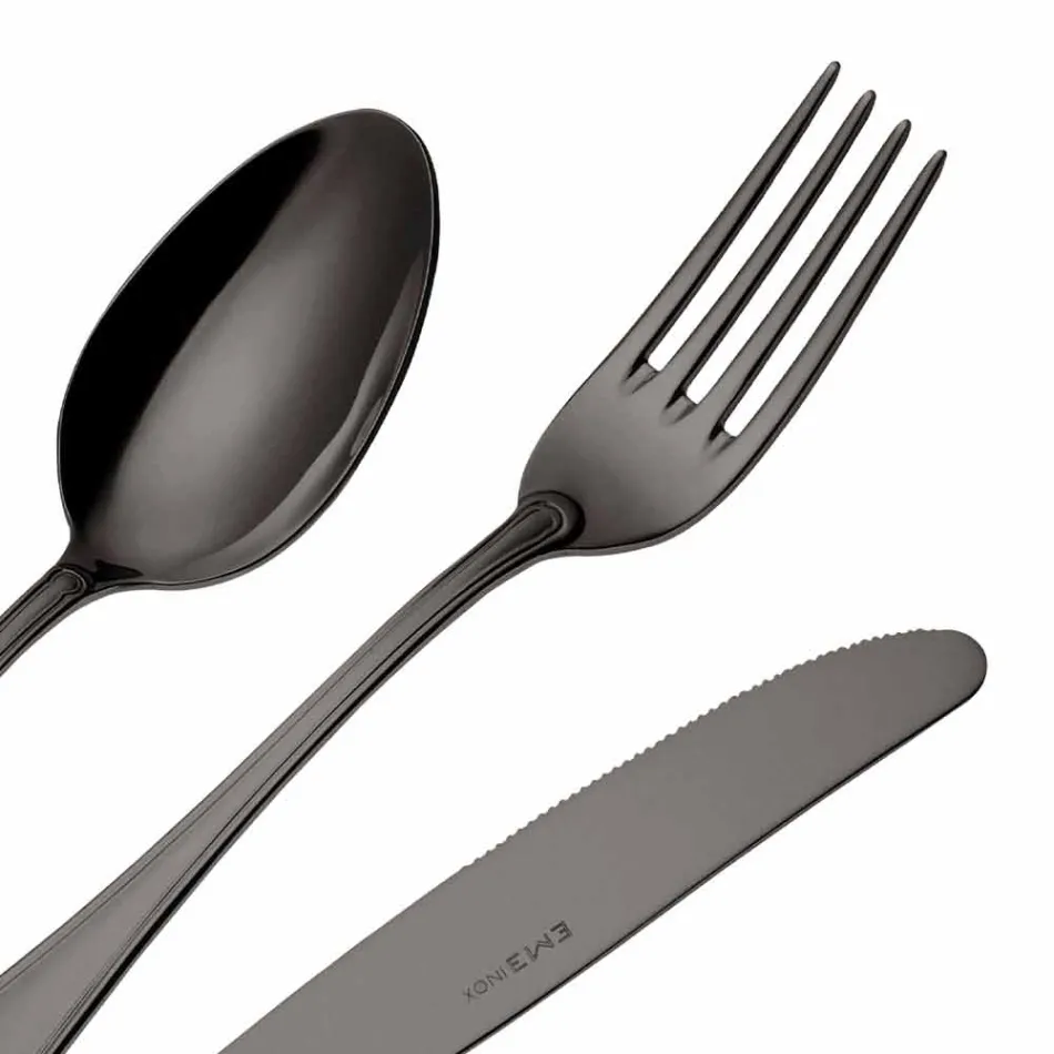 Kompletní sada příborů z nerezové oceli v luxusním designu 24 kusů - šéf Viadurini