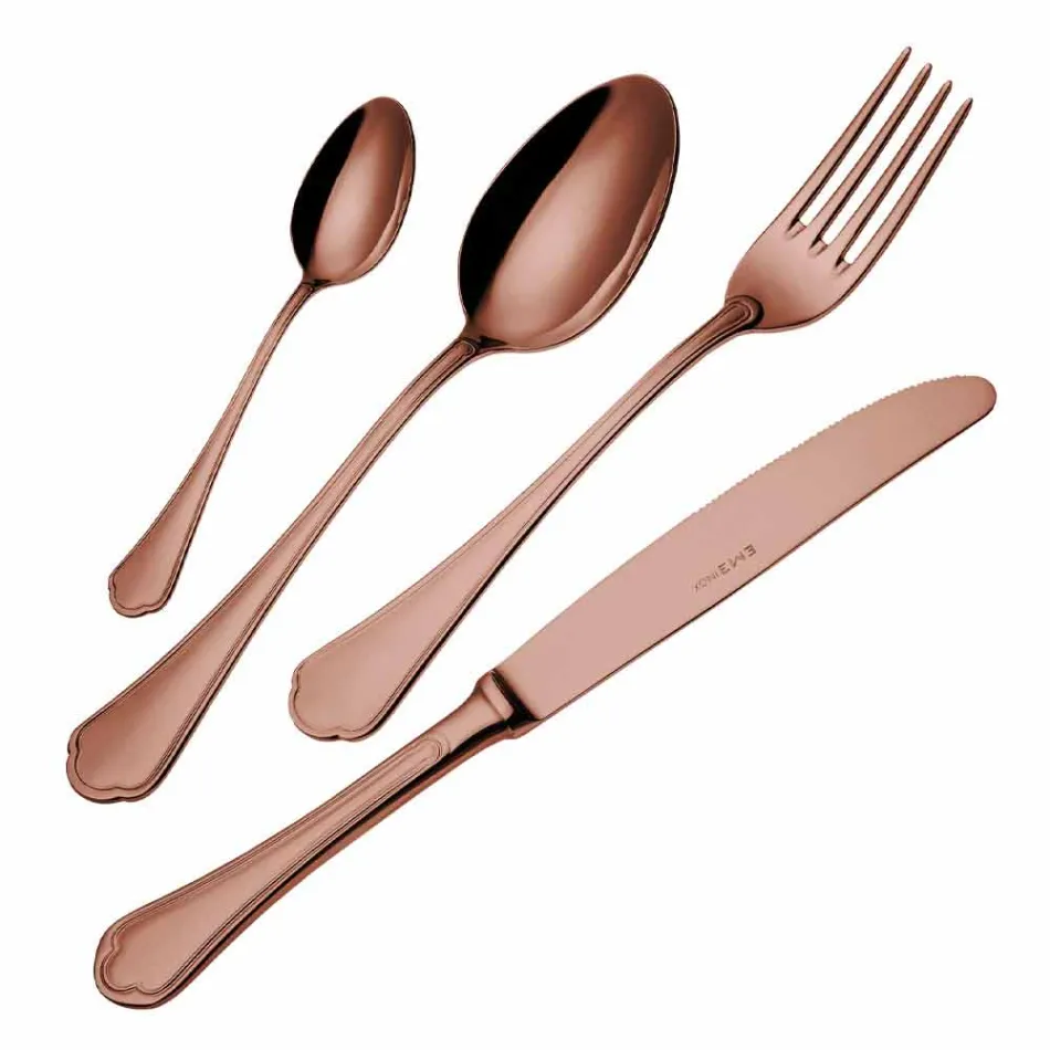 Kompletní sada příborů z nerezové oceli v luxusním designu 24 kusů - šéf Viadurini