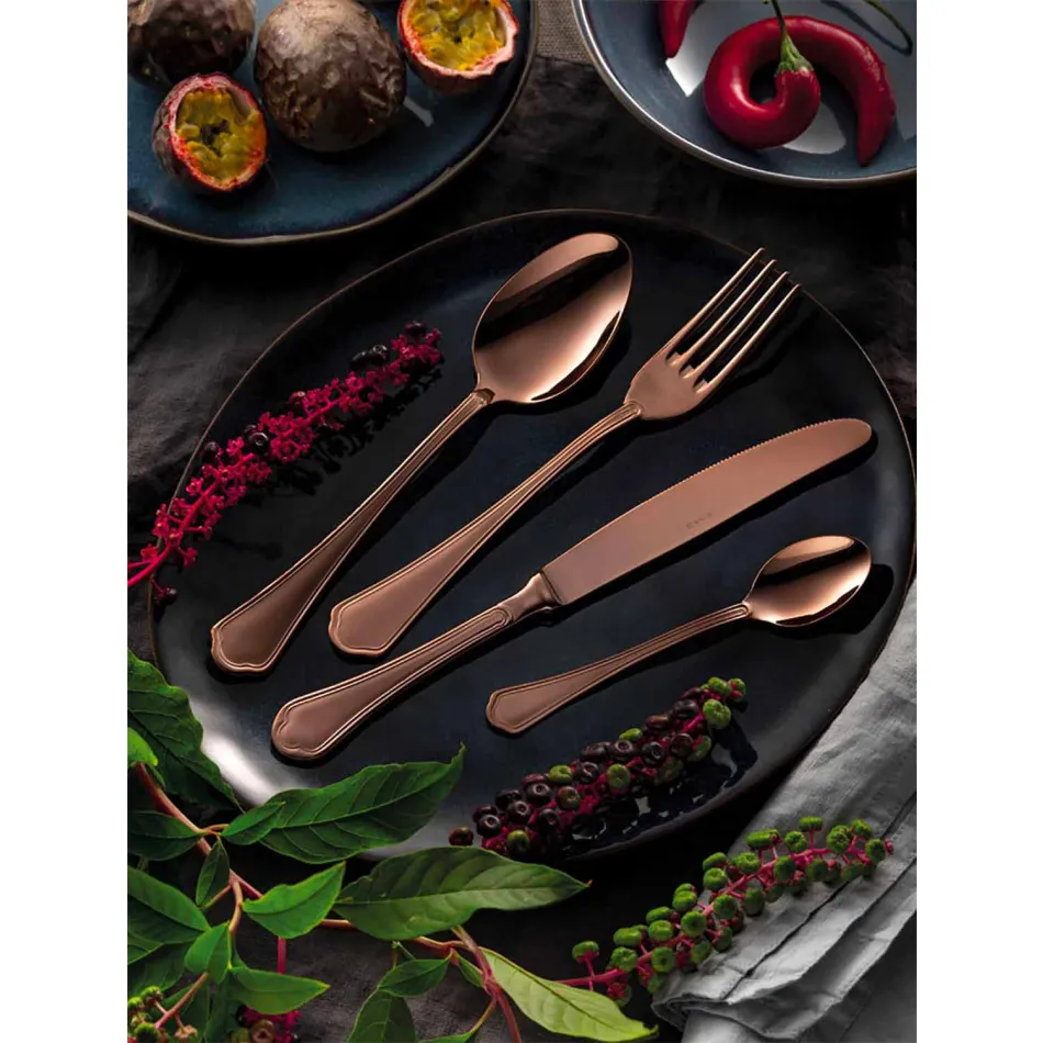 Kompletní sada příborů z nerezové oceli v luxusním designu 24 kusů - šéf Viadurini