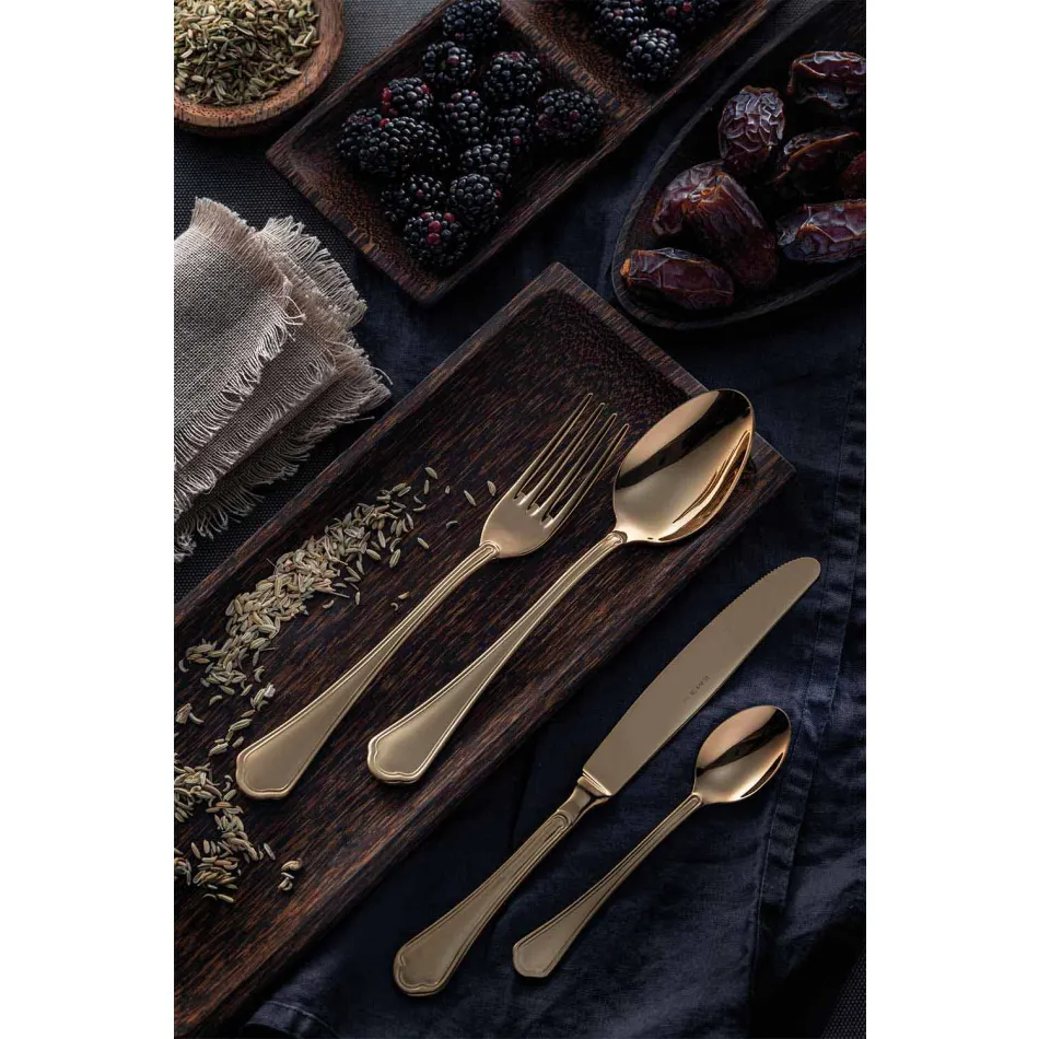 Kompletní sada příborů z nerezové oceli v luxusním designu 24 kusů - šéf Viadurini