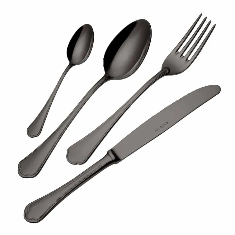 Kompletní sada příborů z nerezové oceli v luxusním designu 24 kusů - šéf Viadurini