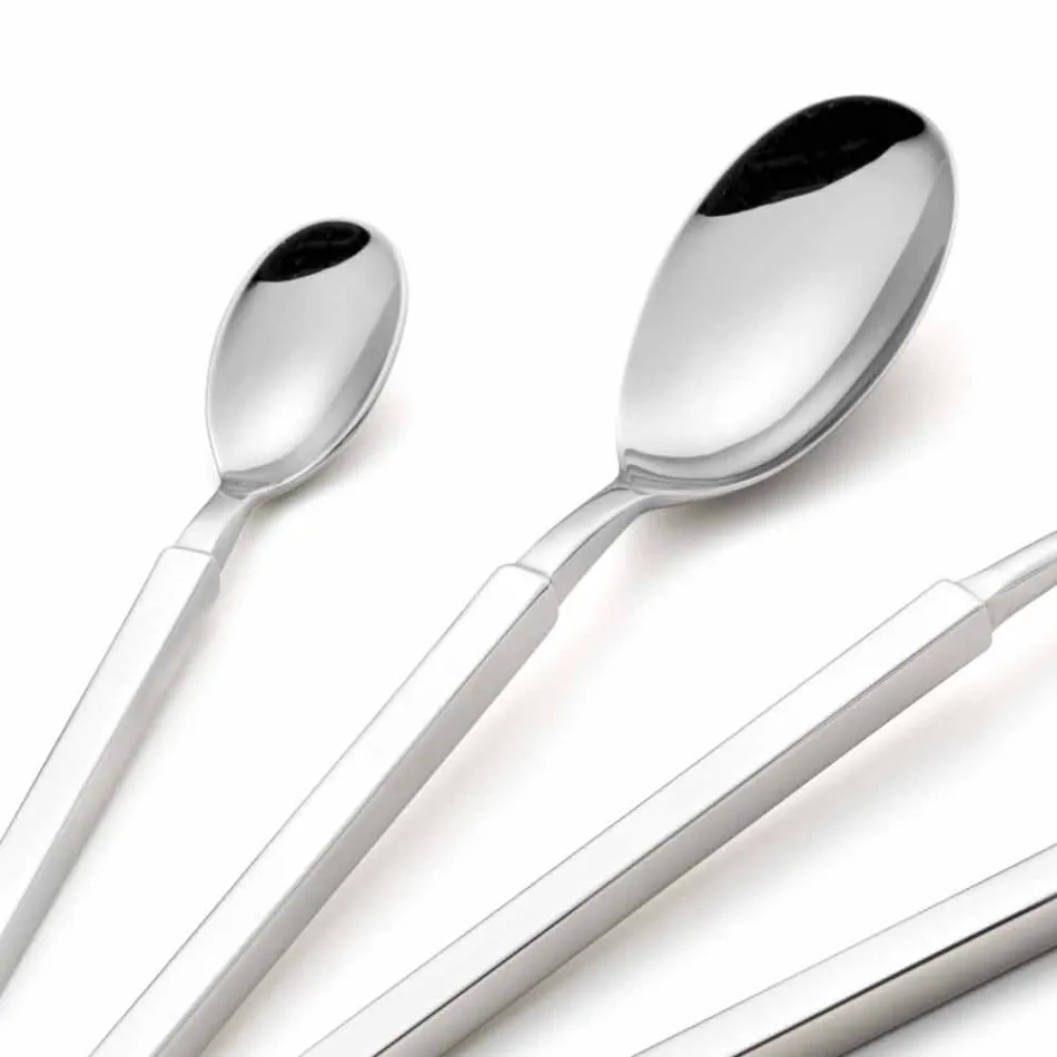 Kompletní sada ocelových příborů 24 dílná Design Made in Italy - Tricky Viadurini