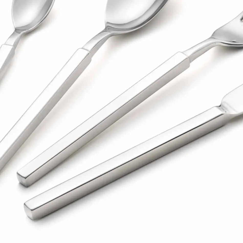 Kompletní sada ocelových příborů 24 dílná Design Made in Italy - Tricky Viadurini