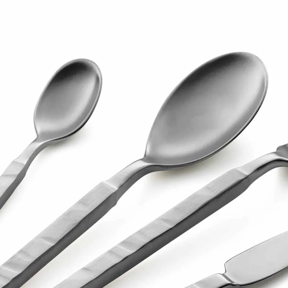 Kompletní sada ocelových příborů 24 dílná Design Made in Italy - Tricky Viadurini