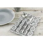 Kompletní servisní příbory z černé oceli Moderní design 24 kusů - Calamo Viadurini