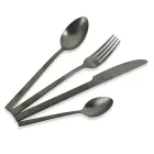 Kompletní sada příborů v černém ocelovém nebo měděném provedení 24 kusů - Fayette Viadurini