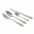 Kompletní servisní příbory v provedení Satin Steel Design 24 Pieces - Fantasiapos1 Viadurini