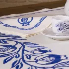 Povlečení snídaně služba s ručně vyráběné jednodílný - značky Viadurini