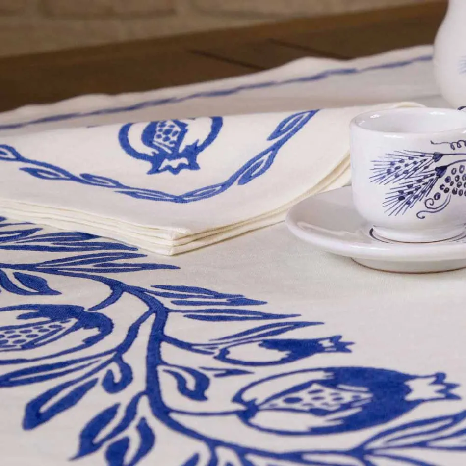 Povlečení snídaně služba s ručně vyráběné jednodílný - značky Viadurini