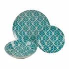 Kompletní stolní servis z barevného porcelánu 18 kusů - Indonésie Viadurini