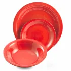 Nádobí s barevnými talíři 18 kusů v moderním kamenina - Abruzzo Viadurini