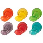 Nádobí s barevnými talíři 18 kusů v moderním kamenina - Abruzzo Viadurini