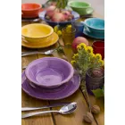 Nádobí s barevnými talíři 18 kusů v moderním kamenina - Abruzzo Viadurini