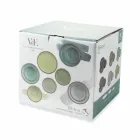 Nádobí sada barevné desky plné 18 kusů design - Osteria Viadurini