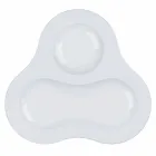 Kompletní čajová souprava moderního designu v bílém porcelánu 14 kusů - dalekohled Viadurini