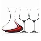 3dílná sada ekologických krystalů na víno a pohár - Etera Viadurini