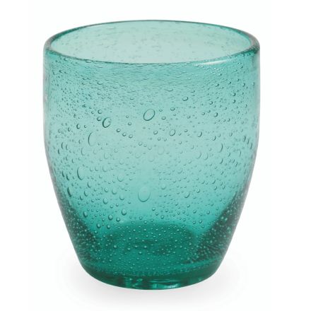 Sada 12 sklenic na vodu z barevného foukaného skla - Guerrero Viadurini
