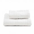 Koupelnová sada ručníků v bavlněném plástu a barevném prádle - Turis