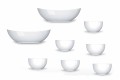 Šálky a mísy opravují moderní design v porcelánu 8 kusů - dalekohled