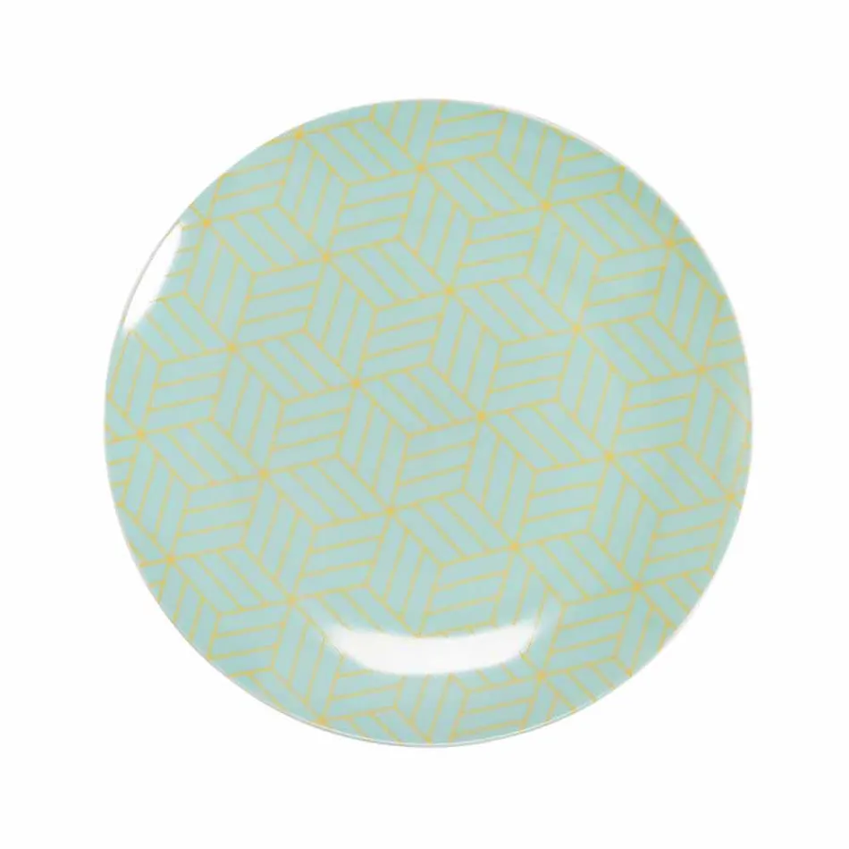 Služba porcelánu a nádobí v Gresu v 18 barevných designech - Tropycale Viadurini