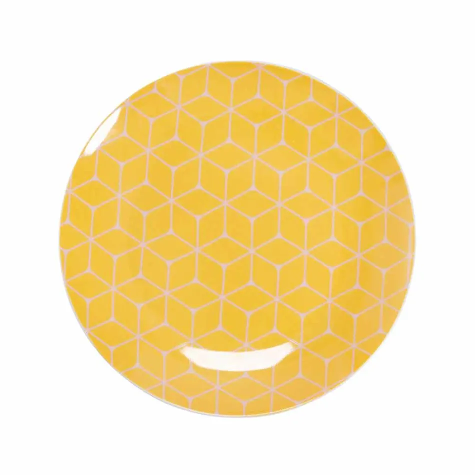 Služba porcelánu a nádobí v Gresu v 18 barevných designech - Tropycale Viadurini