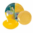 Služba porcelánu a nádobí v Gresu v 18 barevných designech - Tropycale Viadurini