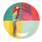 Služba porcelánu a nádobí v Gresu v 18 barevných designech - Tropycale Viadurini