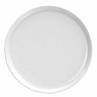 Bílý porcelánový talíř s moderním designem, 24 kusů - arktický Viadurini