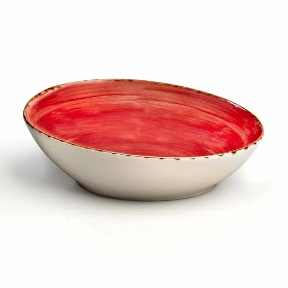 Sada 16 misek moderního designu v elegantním barevném kamenina - Simba Viadurini