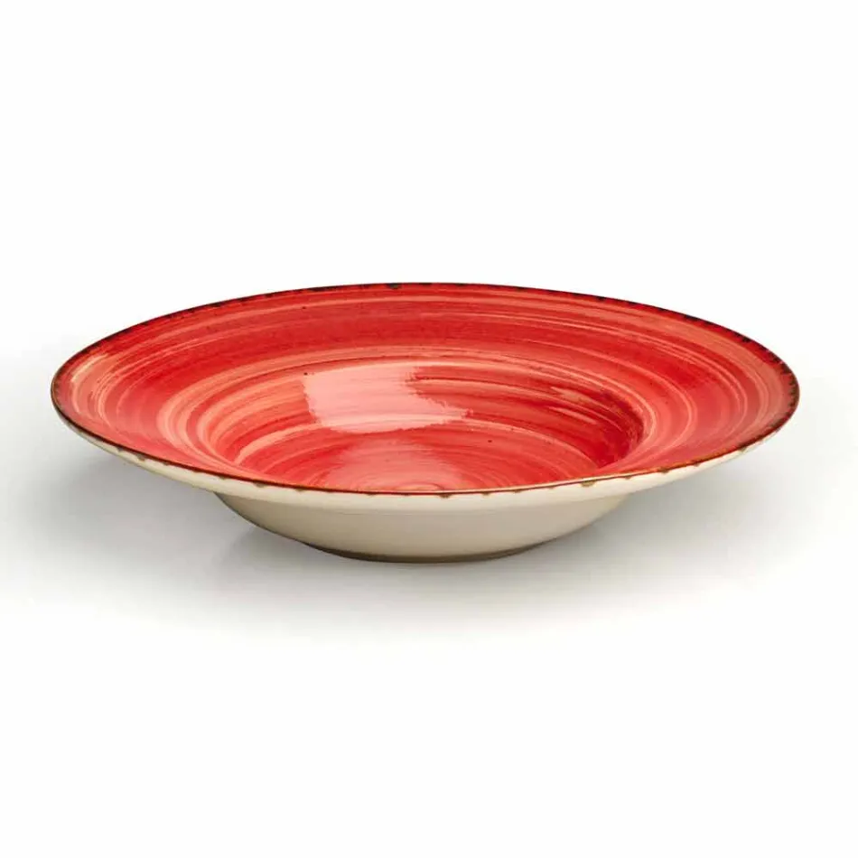 Sada 16 misek moderního designu v elegantním barevném kamenina - Simba Viadurini