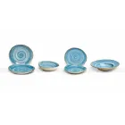 Sada 16 misek moderního designu v elegantním barevném kamenina - Simba Viadurini