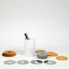 Příslušenství pro aperitivy koktejlů z mramoru, dřeva, oceli - Norman Viadurini