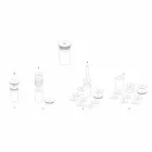 Příslušenství pro aperitivy koktejlů z mramoru, dřeva, oceli - Norman Viadurini