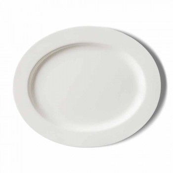 4-dílné servírovací talíře v porcelánu White Designer - Samantha
