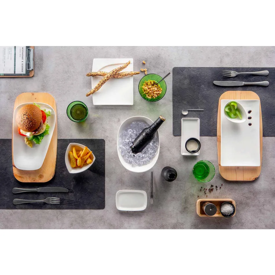 Moderní porcelánová mísa Aperitiv sada 36 kusů - Nalah Viadurini