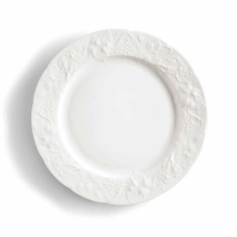 Sada 27 elegantních desek z bílého porcelánu - Gimignano Viadurini