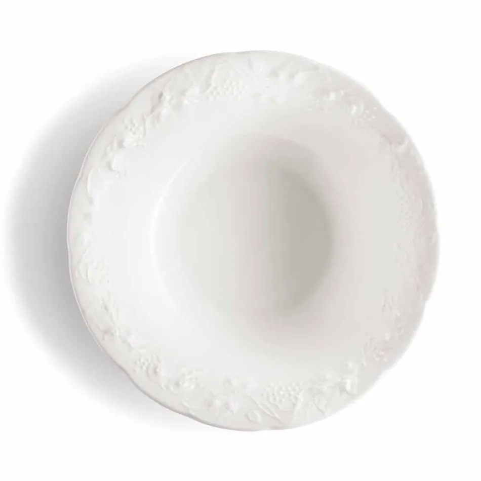Sada 27 elegantních desek z bílého porcelánu - Gimignano Viadurini