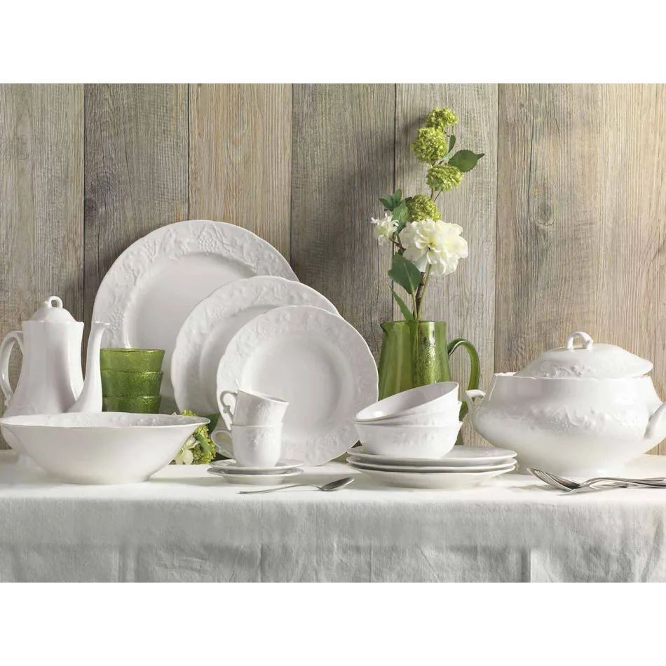 Sada 27 elegantních desek z bílého porcelánu - Gimignano Viadurini