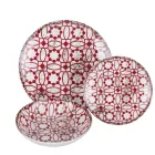 Porcelánová večeře s 18 kusy ve 2 různých provedeních - Jamais Viadurini