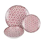 Porcelánová večeře s 18 kusy ve 2 různých provedeních - Jamais Viadurini