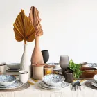 Porcelánová večeře s 18 kusy ve 2 různých provedeních - Jamais Viadurini