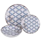 Porcelánová večeře s 18 kusy ve 2 různých provedeních - Jamais Viadurini