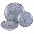 Porcelánová večeře s 18 kusy ve 2 různých provedeních - Jamais Viadurini