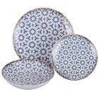 Porcelánová večeře s 18 kusy ve 2 různých provedeních - Jamais Viadurini