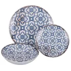 Porcelánová večeře s 18 kusy ve 2 různých provedeních - Jamais Viadurini