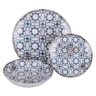 Porcelánová večeře s 18 kusy ve 2 různých provedeních - Jamais Viadurini